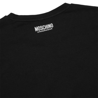 MOSCHINO 莫斯奇诺 男士圆领短袖T恤 A1904 8119 0290 黑色 L