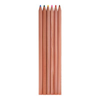 TANOSEE 乐如诗 TS-SCP12C 原木彩色铅笔 混色 6支装