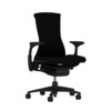 HermanMiller 赫曼米勒 Embody系列 人体工学电脑椅 纯黑色 Rhythm织物款