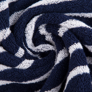 SANLI 三利 毛巾套装 2条装 34*70cm 蓝色+白色