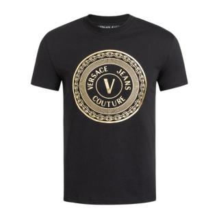 versace范思哲男士圆领短袖t恤00003435141黑色l