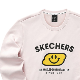 SKECHERS 斯凯奇 中性运动卫衣 L421U264/01NX 粉色 XS