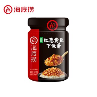 海底捞 即食下饭酱 红葱黄豆酱210g 火锅蘸料调味酱 拌饭拌面酱辣椒酱一料多用调味品