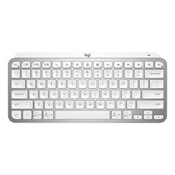 logitech 罗技 MX Keys Mini 79键 蓝牙无线薄膜键盘 浅灰 单光