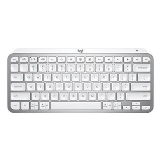 logitech 罗技 MX Keys Mini 79键 蓝牙无线薄膜键盘 浅灰 单光