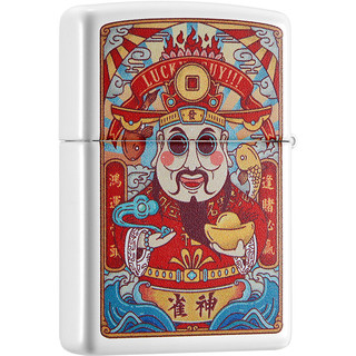 ZIPPO 之宝 经典系列 214-C-000032 打火机 麻将财神-发财