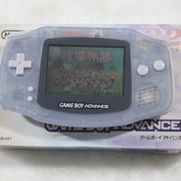 任GAMEBOY GBA天堂游戏机彩色32位掌上掌机GBA高亮90 80后童年怀旧复创意实用礼物 原版透明色 套餐二