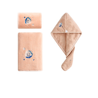 SANLI 三利 蓝月系列 3456+8456+H051 毛巾浴巾套装 3件套