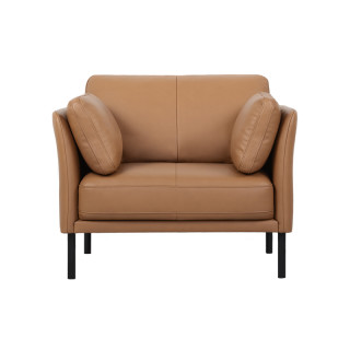 商品youliving样子生活爵士真皮沙发单人位暖阳橘