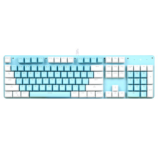 灵蛇 K845 104键 有线机械键盘 蓝色 国产青轴 单光