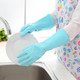 京惠思创 JH8930 （3双）冬季洗碗手套女厨房家务洗衣服防水耐用刷碗橡胶塑胶胶皮加厚  短款加绒