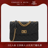 CHARLES & KEITH CHARLES＆KEITH新款CK2-70701136-2女士菱格小方包链条单肩包婚包