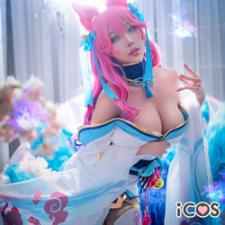 现货ICOS服灵魂莲华LOL阿狸icos九尾妖狐cosplay服装