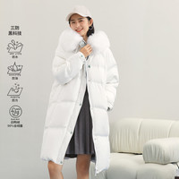 INMAN 茵曼 女士大毛领羽绒服 1814001HM216