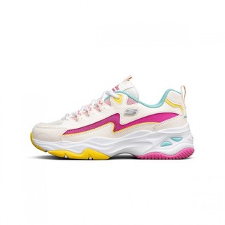 SKECHERS 斯凯奇 D'lites 4.0 女子休闲运动鞋 896024/NTMT 粉白黄 37.5