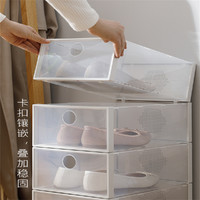 TENMA 天马 tenma天马株式会社加厚透明鞋盒塑料简易鞋盒