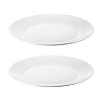 IKEA 宜家 OFTAST奥夫塔 餐盘 7.4英寸 2个 白色
