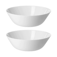 IKEA 宜家 OFTAST奥夫塔 上菜碗 9英寸 2个 白色