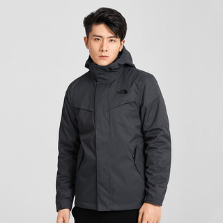 THE NORTH FACE 北面 男子三合一冲锋衣 NF0A4U7X-F9L 灰色/黑色 S