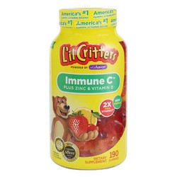 L'il Critters 丽贵 小熊糖lilcritters美国进口维生素VC+锌增强免疫儿童营养软糖190粒