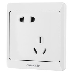 panasonic 松下 雅悦系列 wmwa123-n 斜五孔插座 白色 十只装