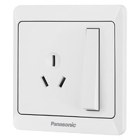 Panasonic 松下 雅悦系列 WMWA608-N 一开单控三孔插座 白色