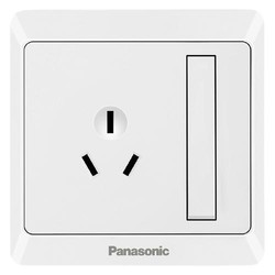 Panasonic 松下 雅悦系列 WMWA608-N 一开单控三孔插座 白色