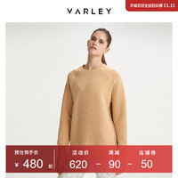Varley女士高棉罗纹圆领套头质感运动休闲卫衣VAR00015-TANN