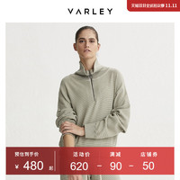 Varley20秋冬新品女士运动套头拉链大翻领外套卫衣VAR00581-PEGG