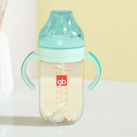 gb 好孩子 铂金系列 B80487 PPSU奶瓶 300ml 孔雀蓝 6月+