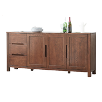 YESWOOD 源氏木语 鹿特丹系列 H28Q04/Y2977 简约三门餐边柜 胡桃色 1.8m 全木门款