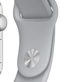 Apple 苹果 Watch Series 3 智能手表 42mm GPS版 银色铝金属表壳 云雾灰色运动型表带 (GPS、心率、运动)