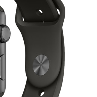 Apple 苹果 Watch Series 3 智能手表 42mm GPS版 深空灰色铝金属表壳 灰色运动型表带 (GPS、心率、运动)