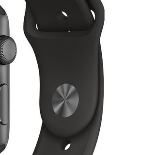 Apple 苹果 Watch Series 3 智能手表 42mm GPS版 深空灰色铝金属表壳 黑色运动型表带 (GPS、心率、运动)