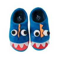 kocotree kk树 KQ20257 儿童棉拖鞋 不包跟款 蓝色恐龙 27码