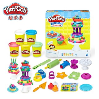 PLUS会员：Play-Doh 培乐多 创意厨房系列 B9741 蛋糕烘焙套装 彩泥