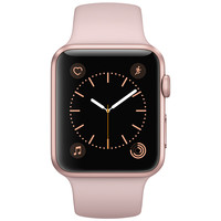 Apple 苹果 Watch Sport Series 1 智能手表 42m 玫瑰金色铝金属表壳  砂粉色运动型表带 (GPS、心率、运动)