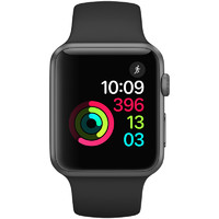 Apple 苹果 Watch Sport Series 1 智能手表 42m 深空灰色铝金属表壳  黑色运动型表带 (GPS、心率、运动)