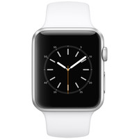 Apple 苹果 Watch Sport Series 1 智能手表 42m 银色铝金属表壳  白色运动型表带 (GPS、心率、运动)