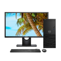 DELL 戴尔 成铭 3980 八代酷睿版 21.5英寸 商务台式机 黑色 (酷睿i3-8100、核芯显卡、8GB、1TB HDD、风冷)