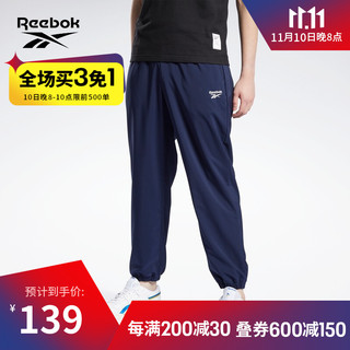 Reebok 锐步 官方男子GV5509运动舒适时尚长裤 GV5510_藏青色 A/L
