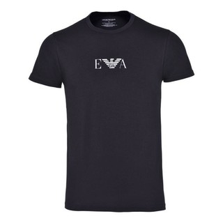 EMPORIO ARMANI 阿玛尼 男士圆领短袖T恤 111267CC715 黑色 M