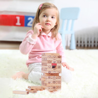 Fisher-Price 儿童叠叠乐木制叠叠高堆抽积木抽抽乐益智玩具亲子互动桌游戏