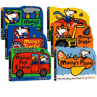 Maisy 小鼠波波英文原版绘本 交通工具造型儿童绘本纸板书 Lucy Cousins 6册合售 Maisy's Fire Engine/Digger/Train