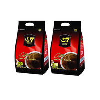 G7 COFFEE 越南中原G7速溶黑咖啡粉美式无蔗糖苦咖啡提神200克*2袋