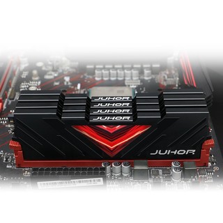 JUHOR 玖合 忆界系列 DDR4 3000MHz 台式机内存 马甲条 黑色 16GB
