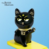 大英博物馆 安德森猫创意手机支架 10.5x3.5x6.5cm 树脂 创意可爱摆件