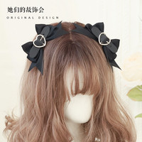 她们的故饰会 Lolita洛丽塔 朋克风蝴蝶结发夹