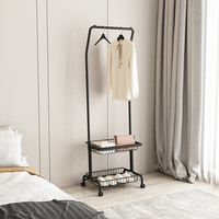 HANSON 航轩世家 HXYMJ-108 移动衣架 经典黑 双层收纳款