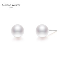 Martine Wester 瑪汀薇思 MW20-002 白色珍珠耳钉